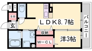 平松駅 徒歩18分 1階の物件間取画像